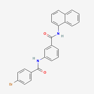 3-{[(4-bromophenyl)carbonyl]amino}-N-(naphthalen-1-yl)benzamide