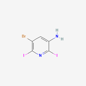 5-Bromo-2,6-diiodopyridin-3-amine