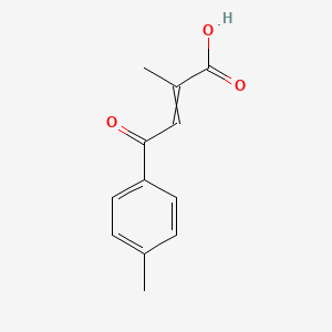 molecular formula C12H12O3 B15149699 2-Methyl-4-(4-methylphenyl)-4-oxobut-2-enoic acid CAS No. 66122-64-3