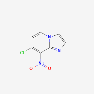 molecular formula C7H4ClN3O2 B15149702 7-Chloro-8-nitroimidazo[1,2-a]pyridine 