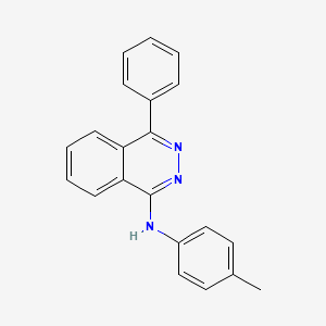 molecular formula C21H17N3 B15149708 N-(4-methylphenyl)-4-phenylphthalazin-1-amine 