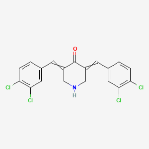 3,5-Bis[(3,4-dichlorophenyl)methylidene]piperidin-4-one