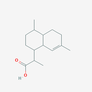 2-(4,7-Dimethyl-1,2,3,4,4a,5,6,8a-octahydronaphthalen-1-yl)propanoic acid