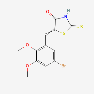 5-[(5-Bromo-2,3-dimethoxyphenyl)methylene]-2-thioxo-4-thiazolidinone