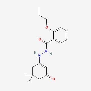 N'-(5,5-dimethyl-3-oxocyclohex-1-en-1-yl)-2-(prop-2-en-1-yloxy)benzohydrazide