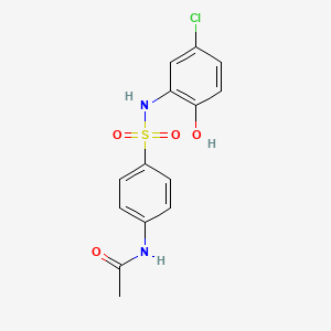 N-{4-[(5-chloro-2-hydroxyphenyl)sulfamoyl]phenyl}acetamide