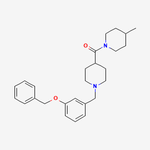 {1-[3-(Benzyloxy)benzyl]piperidin-4-yl}(4-methylpiperidin-1-yl)methanone