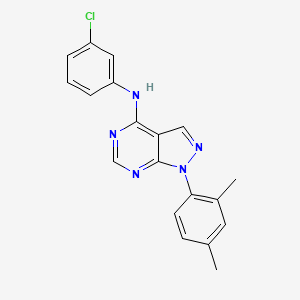 N-(3-chlorophenyl)-1-(2,4-dimethylphenyl)pyrazolo[3,4-d]pyrimidin-4-amine