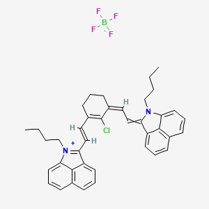 molecular formula C40H40BClF4N2 B1514986 1-Butyl-2-(2-[3-[2-(1-butyl-1h-benzo[cd]indol-2-ylidene)ethylidene]-2-chlorocyclohex-1-enyl]vinyl)benzo[cd]indolium tetrafluoroborate 