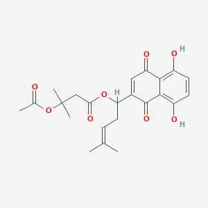 molecular formula C23H26O8 B15149880 Acetoxyisovalerylalkannin 