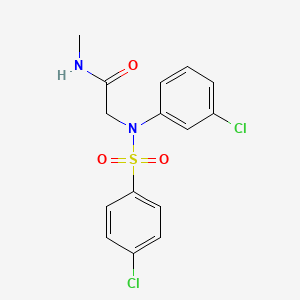 N~2~-(3-chlorophenyl)-N~2~-[(4-chlorophenyl)sulfonyl]-N-methylglycinamide