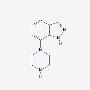 molecular formula C11H14N4 B1514992 7-(Piperazin-1-yl)-1H-indazole 