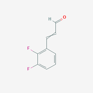 molecular formula C9H6F2O B1514998 2-Propenal, 3-(2,3-difluorophenyl)-, (2E)- 