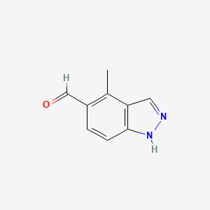 molecular formula C9H8N2O B1515006 4-Methyl-1H-indazole-5-carbaldehyde 