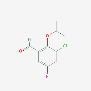 3-Chloro-5-fluoro-2-(propan-2-yloxy)benzaldehyde