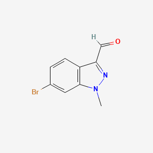 molecular formula C9H7BrN2O B1515024 6-bromo-1-methyl-1H-indazole-3-carbaldehyde 