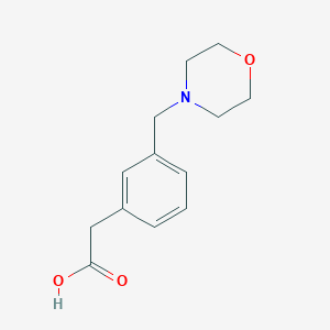 molecular formula C13H17NO3 B1515041 3-(4-Morpholinylmethyl)benzeneacetic acid 