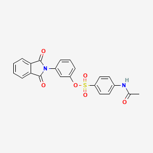 3-(1,3-dioxo-1,3-dihydro-2H-isoindol-2-yl)phenyl 4-(acetylamino)benzenesulfonate