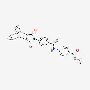 propan-2-yl 4-({[4-(1,3-dioxooctahydro-4,6-ethenocyclopropa[f]isoindol-2(1H)-yl)phenyl]carbonyl}amino)benzoate