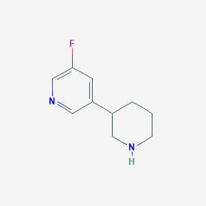 molecular formula C10H13FN2 B1515046 3-Fluoro-5-piperidin-3-ylpyridine 