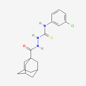 N-(3-chlorophenyl)-2-(tricyclo[3.3.1.1~3,7~]dec-1-ylcarbonyl)hydrazinecarbothioamide