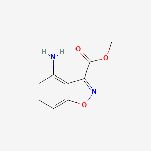 molecular formula C9H8N2O3 B1515049 Methyl 4-aminobenzo[d]isoxazole-3-carboxylate 