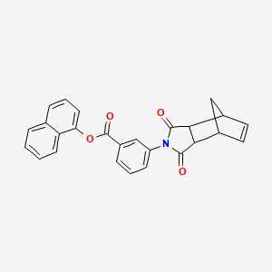 naphthalen-1-yl 3-(1,3-dioxo-1,3,3a,4,7,7a-hexahydro-2H-4,7-methanoisoindol-2-yl)benzoate