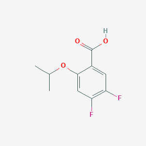 molecular formula C10H10F2O3 B1515052 4,5-Difluoro-2-(propan-2-yloxy)benzoic acid 