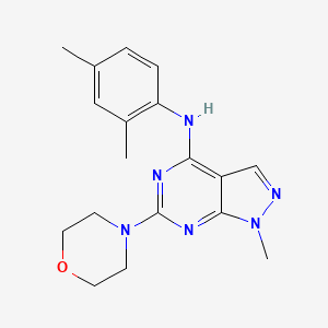 molecular formula C18H22N6O B15150546 N-(2,4-dimethylphenyl)-1-methyl-6-(morpholin-4-yl)-1H-pyrazolo[3,4-d]pyrimidin-4-amine 