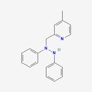molecular formula C19H19N3 B1515084 2-((1,2-Diphenylhydrazinyl)methyl)-4-methylpyridine 