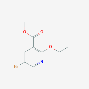 molecular formula C10H12BrNO3 B1515086 Methyl 5-bromo-2-propan-2-yloxypyridine-3-carboxylate 