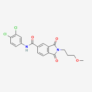 N-(3,4-dichlorophenyl)-2-(3-methoxypropyl)-1,3-dioxoisoindole-5-carboxamide