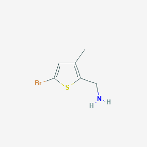 molecular formula C6H8BrNS B1515104 2-(Aminomethyl)-5-bromo-3-methylthiophene 