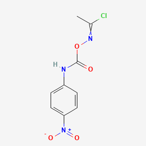 N-{[(4-nitrophenyl)carbamoyl]oxy}ethanimidoyl chloride