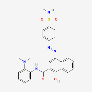 N-[2-(dimethylamino)phenyl]-1-hydroxy-4-{(E)-[4-(methylsulfamoyl)phenyl]diazenyl}naphthalene-2-carboxamide