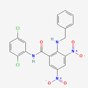 2-(benzylamino)-N-(2,5-dichlorophenyl)-3,5-dinitrobenzamide