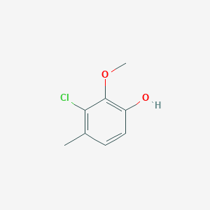 molecular formula C8H9ClO2 B1515110 2-Chloro-6-hydroxy-3-methylanisole 