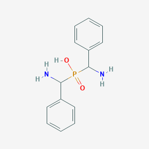 Bis[amino(phenyl)methyl]phosphinic acid