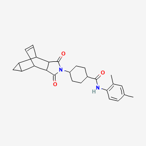 N-(2,4-dimethylphenyl)-4-(1,3-dioxooctahydro-4,6-ethenocyclopropa[f]isoindol-2(1H)-yl)cyclohexanecarboxamide