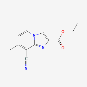 Ethyl 8-cyano-7-methylimidazo[1,2-a]pyridine-2-carboxylate