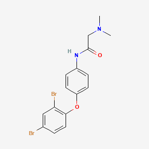 N-[4-(2,4-dibromophenoxy)phenyl]-2-(dimethylamino)acetamide