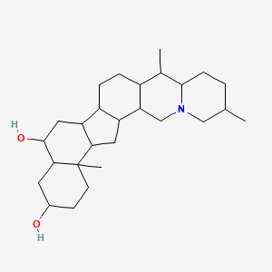 6,10,23-Trimethyl-4-azahexacyclo[12.11.0.02,11.04,9.015,24.018,23]pentacosane-17,20-diol