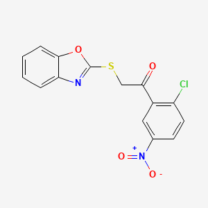 2-(1,3-Benzoxazol-2-ylsulfanyl)-1-(2-chloro-5-nitrophenyl)ethanone