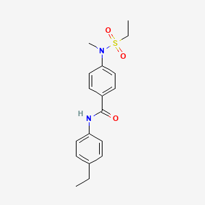 N-(4-ethylphenyl)-4-[(ethylsulfonyl)(methyl)amino]benzamide