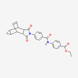 ethyl 4-({[4-(1,3-dioxooctahydro-4,6-ethenocyclopropa[f]isoindol-2(1H)-yl)phenyl]carbonyl}amino)benzoate