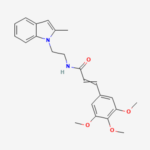 (2E)-N-[2-(2-Methylindol-1-YL)ethyl]-3-(3,4,5-trimethoxyphenyl)prop-2-enamide