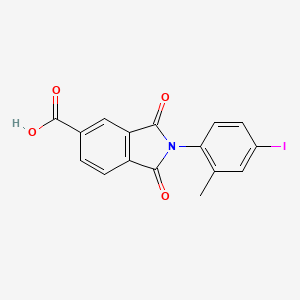 2-(4-Iodo-2-methylphenyl)-1,3-dioxoisoindole-5-carboxylic acid