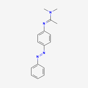 (1E)-N,N-dimethyl-N'-{4-[(E)-phenyldiazenyl]phenyl}ethanimidamide