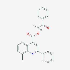 1-Oxo-1-phenylpropan-2-yl 8-methyl-2-phenylquinoline-4-carboxylate