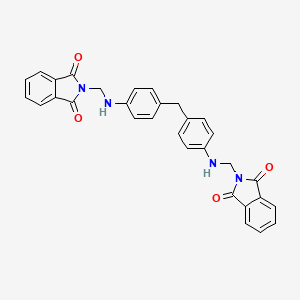 molecular formula C31H24N4O4 B15151417 2,2'-[methanediylbis(benzene-4,1-diyliminomethanediyl)]bis(1H-isoindole-1,3(2H)-dione) 